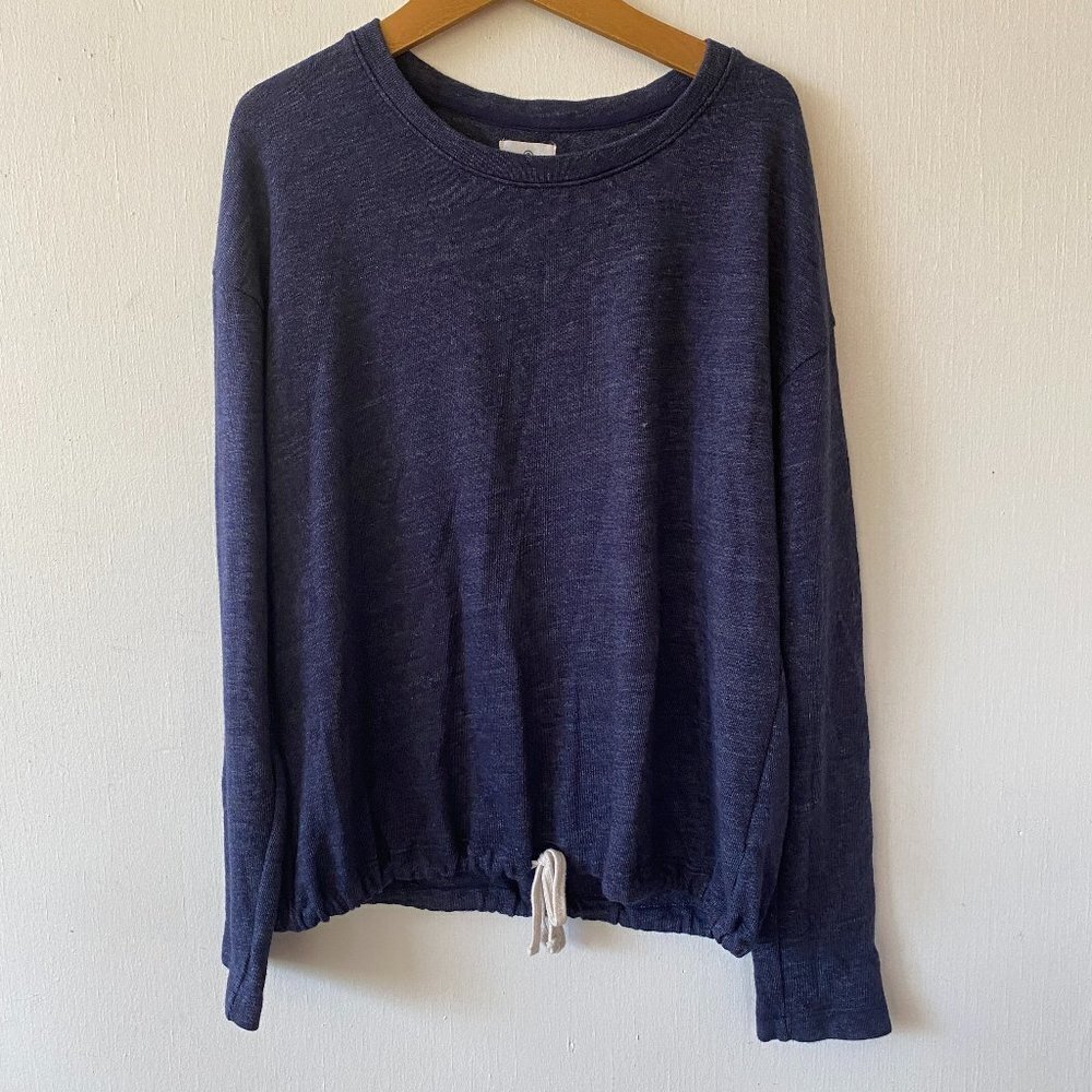 Sundry Cozy Sweatshirt Womens Small Navy Tie Waist Comfy Sundry 1 Made in USA